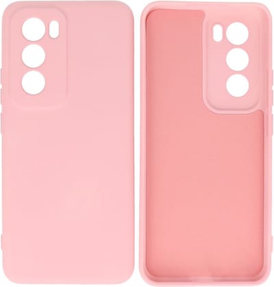 Hoesje Geschikt voor de Oppo Reno 12 - Fashion Backcover Hoesje - Colorful Telefoonhoesje - Roze