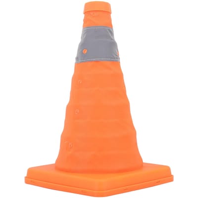 Cônes de Sécurité Routière Base Renforcée Pliant Pliable Cônes de Trafic Réfléchissants Hauteur 30cm