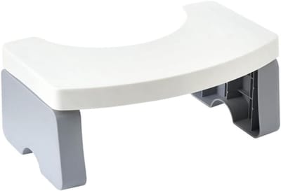 Toiletkruk - Krukje Kinderen - Comfortabel Zitten - Inklapbaar Ontwerp - 39.5 cm Lengte - Wit