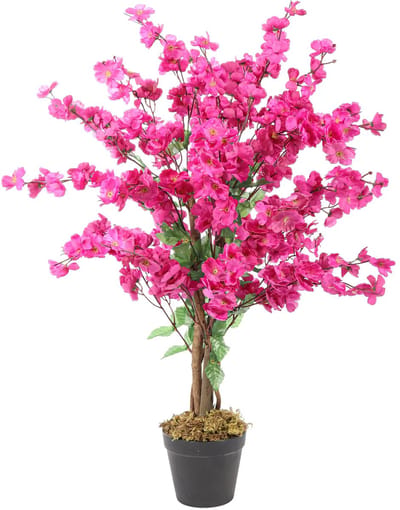 Kunst Kersenbloesem Boom | Paars – 90 cm – Volle Nep Bloesemboom – Bloesem Kunstboom Extra vol