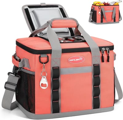 Zachte Koeltas - Isolatie Tas - Picknick en Reizen - Lekvrij Ontwerp - 35 Blikjes Capaciteit - Watermeloen