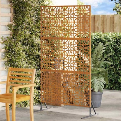 Roestvrijstalen Gaas - Privacy Scherm - Tuin Afscheiding - Gepoedercoat Staal - 100 x 180 cm - Grijs