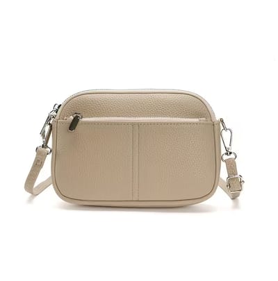 Crossbody Tas - Beige | Kunstleer | 20 x 15 x 5 cm | Schoudertas | Fashion Favorite