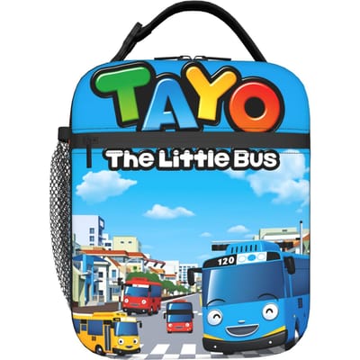 Tayo de Kleine Bus Lunchtas Casual Lunchbox Voor Kind Picknick Handige Koeltas Waterdicht Grafisch Thermische Lunchtassen as picture