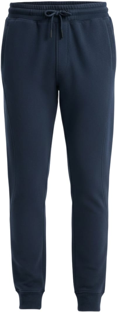 OMBRE Broek - Regular Fit - Katoen - Effen Marine S