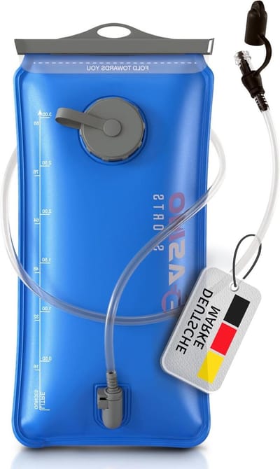 2 l & 3 l drinkzak met 2 openingen - versterkte scheurvaste waterzak - ultralichte drinkzak voor rugzak - wandelen en outdoorsport