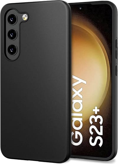 Dun TPU Hoesje Zwart Geschikt voor Samsung Galaxy S23 Ultra | Back Cover Matte Zwart | Flexibel | Lichtgewicht | Ultra Dun