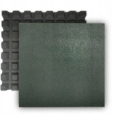 Merkloos - Rubberplatform - 50x50x4cm - Groen - Onverslijtbaar