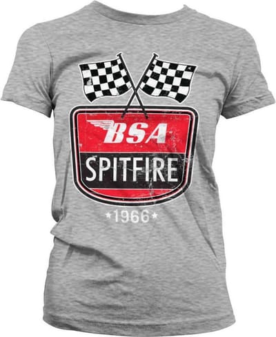 BSA Dames Tshirt -S- Spitfire 1966 Grijs