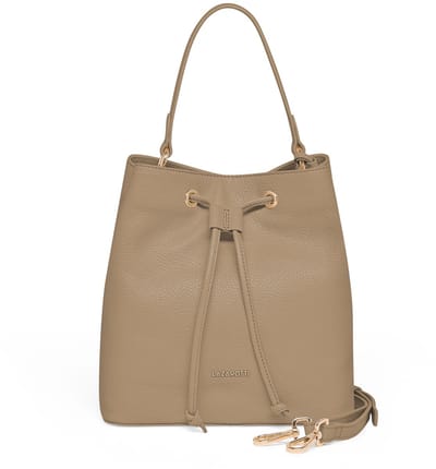 Lazarotti Bologna leeren crossbody-buideltas, leer, 25 cm