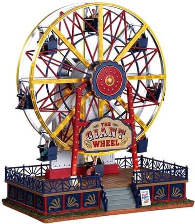 Lemax - 'The Giant Wheel' - Verlichte attractie met animatie & muziek/geluid - Inclusief adapter