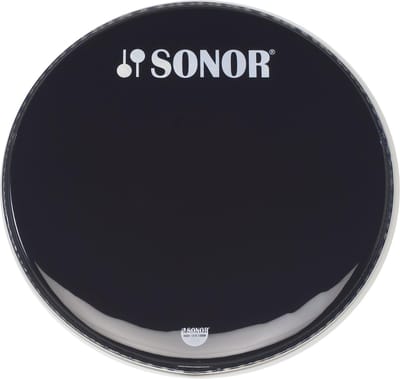 Sonor basDrum vel BD 26 4 MC, 26", Marching, zwart glatt, 1-ply - Marching bass drumvel