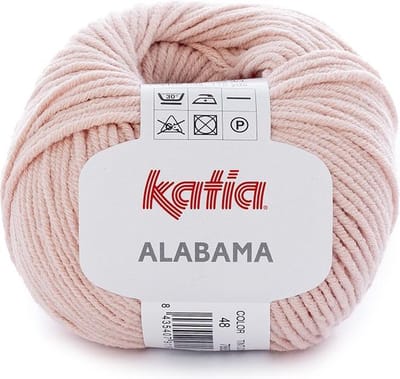 Katia Alabama - 48 poederroze - Katoen/Acryl Garen
