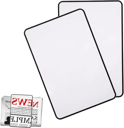 Pagina Vergrootglas - Lees Hulp - Klein Tekst Lezen - Flexibel PVC Blad - 18 x 12 cm - Transparant Zwart
