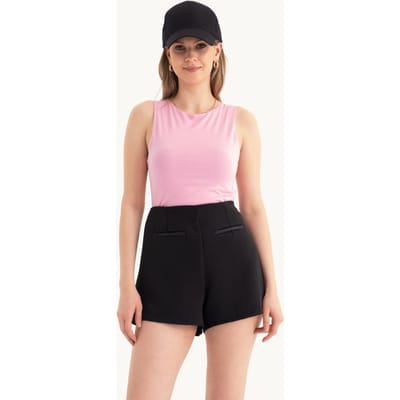 Halternek Cut Out Crop Top