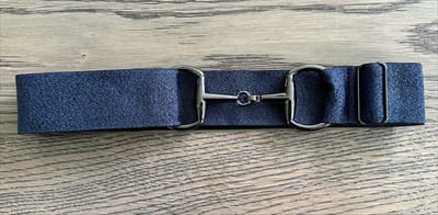 Paardrijriem - Glitter Navy - Zwart - Trensriem - Paardrij Riem - Paardrijden - Riemen