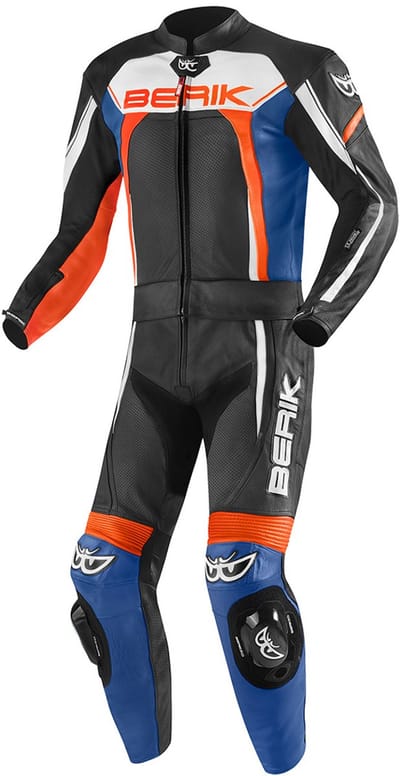 Berik Ascari Pro Zwart Wit Rood Blauw 2-Delig Motorpak - Racepak