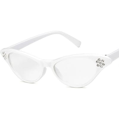 Vintage Cateye Zonnebril Designer Kleurrijke Bril Vrouwen Sexy Vintage Kleine Kattenoogvormige Zonnebril Voor Vrouwen