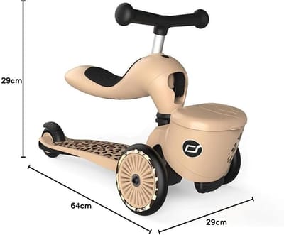 Lifestyle Kickboard voor baby's met Zitjes en Bak - Verstelbaar en Ergonomisch
