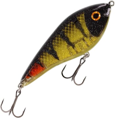 Kunstaas Jerkbait - Roofvis Lokaas - Actief Vissen - Suspending Actie - 135 cm 77g - Olijfolie Perch