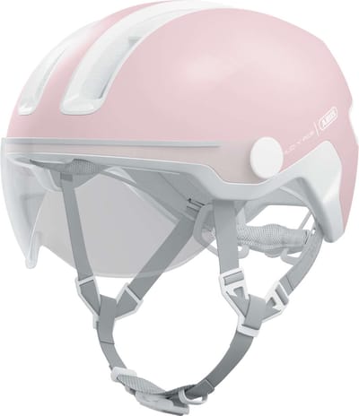 Fietshelm ABUS HUD-Y ACE pure rose M - 54-58 cm - pink - Geschikt voor gebruik op elektrische fietsen - stadsfietsen - 430 g