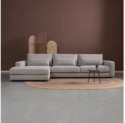 PEPP interiors Hoekbank COMO met rechte chaise longue links - Puente 09