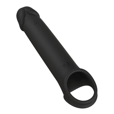 Dreamtoys Ramrod Vibrating vergroter met afstandsbediening Penisvergroter - Zwart