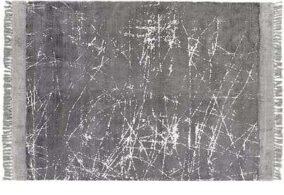 HANLI - Vloerkleed - Grijs - 160 x 230 cm - Viscose
