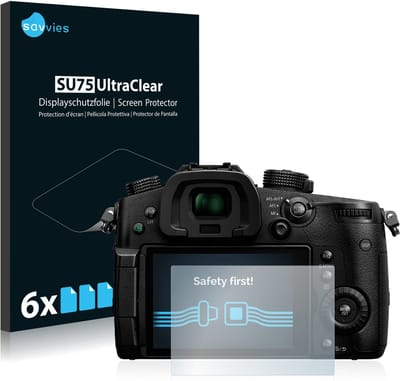 Savvies - Screenprotector voor Panasonic Lumix DC-GH5 / DC-GH5S - Folie Beschermfolie transparant 6 Stuks