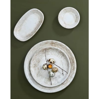 By Bone Dessertbord - Antico - Porselein - 19 cm - set van 6