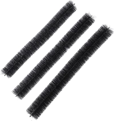 Gootborstel - Bladafvalfilter Dakgoot - Dakgoot Reinigen - Bladblokkering - 25 stuks - Zwart