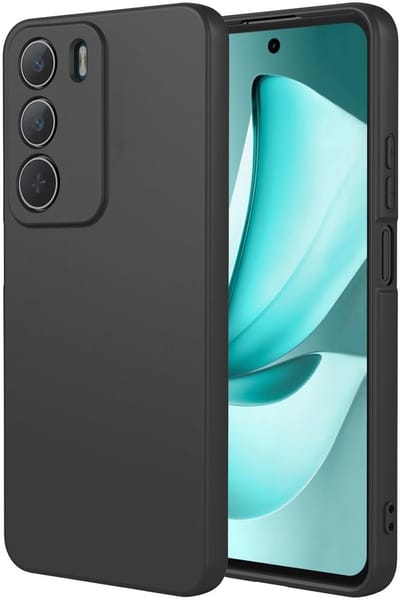 Dailygoods- Siliconen Hoes Ultradun - Schokbestendig - Krasbestendig - Elegant - Zacht - Microvezelvoering - Telefoonhoes