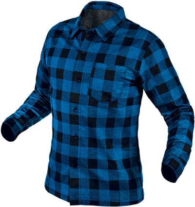 NEO Werkoverhemd - Flanellen Blouse - Marineblauw - Maat S
