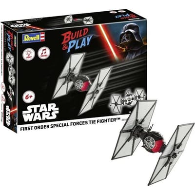 Revell Modelbouwpakket Ruimtevaart - 06565 Build - Play - First Order Special TIE Forces - Star Wars - met Licht en Geluid - voor Kids Plastic - 1:51 - Modelbouw