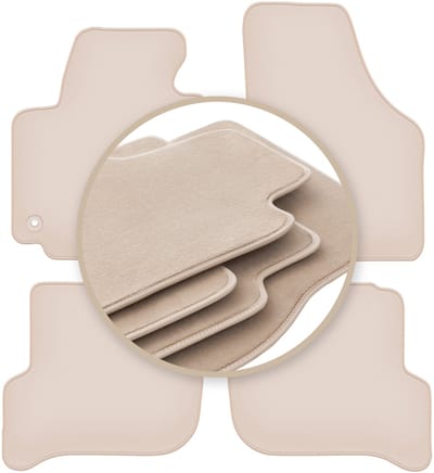 PREMIUM beige matten voor: Volkswagen Golf Plus minivan 2005-2014