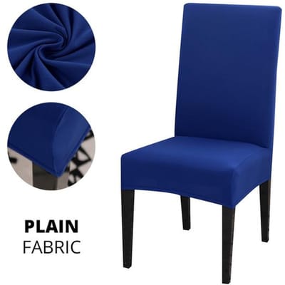 Effen Kleur Stoelhoes Stretch Spandex Slipcover Beschermer Voor Keukenstoel Zitting Hotel Banket Bruiloft Eetkamer 1 /2 /4 /6 Stuks 1pc
