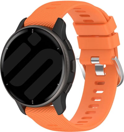 Strap-it Smartwatch siliconen bandje - geschikt voor Garmin Vivoactive 4 (45mm) / Venu 2 / Venu 3 / Forerunner 255 / Forerunner 265 - zwart