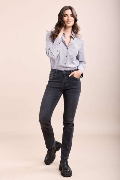 Toxik3 - Slim fit donkergrijs