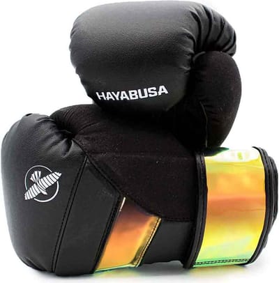 Hayabusa T3 Kick Bokshandschoenen Zwart Iridescent - 10 OZ