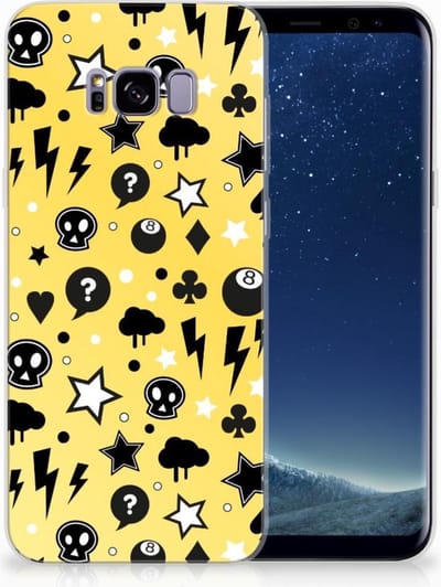 Silicone Back Case Samsung Galaxy S8 Plus Punk Geel