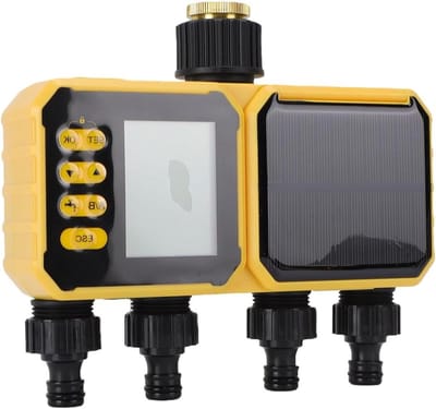 Slimme Irrigatietimer - Automatische Bewatering - Tuin Onderhouden - Zonne-energie & Regendetectie - 205 x 155 x 56 cm - Zwart