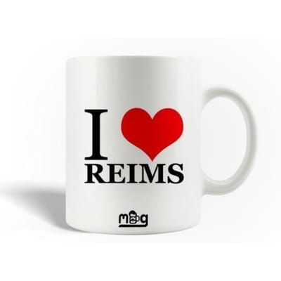 Mug en Céramique I Love Reims Commune en France