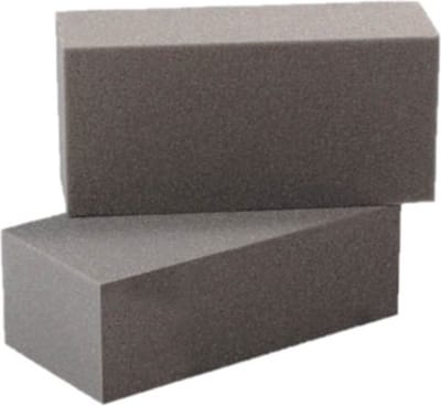 Rayher Rechthoekig steekschuim/oase - 2x - nat - grijs - 23 x 11 x 7 cm - bloemisten steekschuim