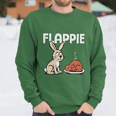 Foute Kerst Trui Groen Flappie XS