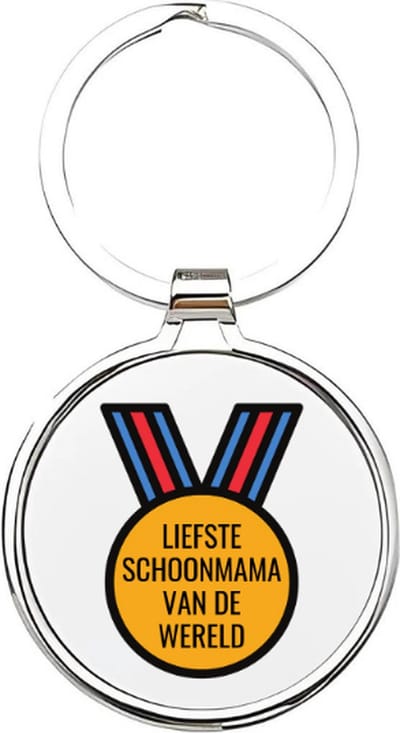 Akyol - ik heb de meest geweldige schoonmama van de wereld Sleutelhanger - Schoonmoeder - de leukste schoonmoeder - schoonmoeder sleutelhanger - mama sleutelhanger - sleutelhanger mam - familie sleutelhanger - moederdag cadeautje - 4 x 7,5 CM