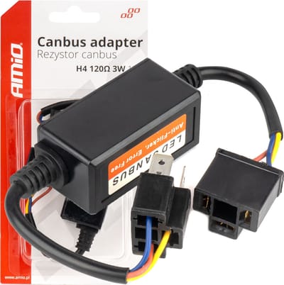 AMiO H4 CANBUS Condensator Adapter - Geschikt voor Niet-Canbus LED Lampen - Stabiele LED Verlichting Zonder Foutmeldingen