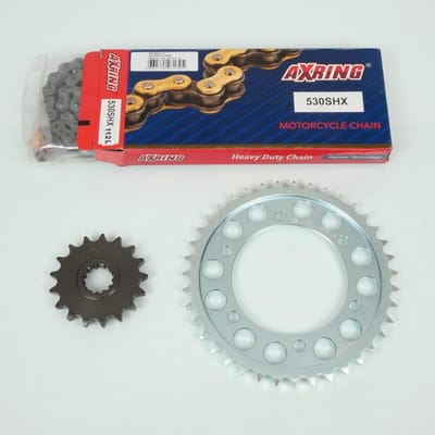 Kit chaîne Axring pour moto Yamaha 1300 Xjr C 2015 à 2017 17x39 Pas 530 Neuf