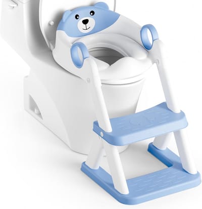 Potje Toilet Stoel - Kinder Potty - Zindelijkheidstraining Kind - Verstelbare Hoogte - 3 Inch Verstelbaar - Blauw