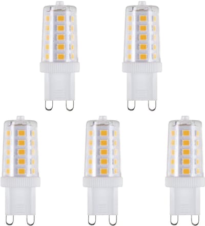 SPL G9 LED Lamp 3W - Warm Wit - 320lm - LED Buislamp T17 - 5 Stuks - 2700K - 230 Volt