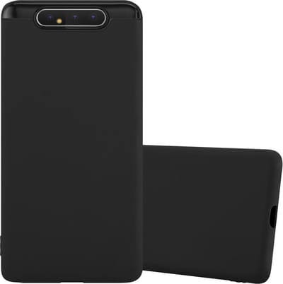 Cadorabo Hoesje geschikt voor Samsung Galaxy A80 / A90 4G in CANDY ZWART - Beschermhoes gemaakt van flexibel TPU silicone Case Cover